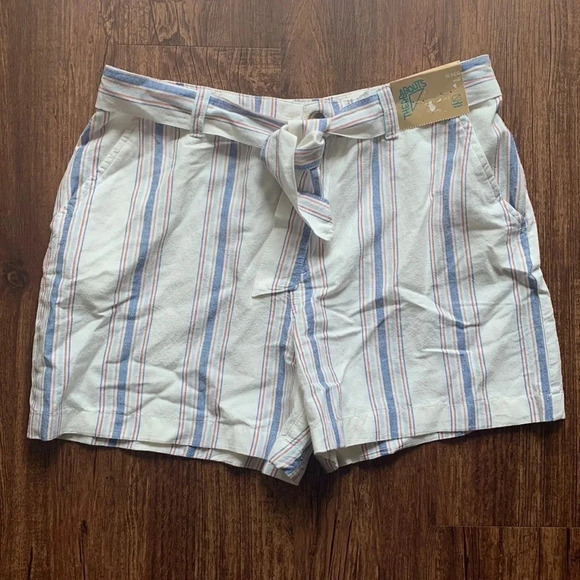Big Girls Striped Shorts Thereabouts 16 Reg - Picture 1 of 4